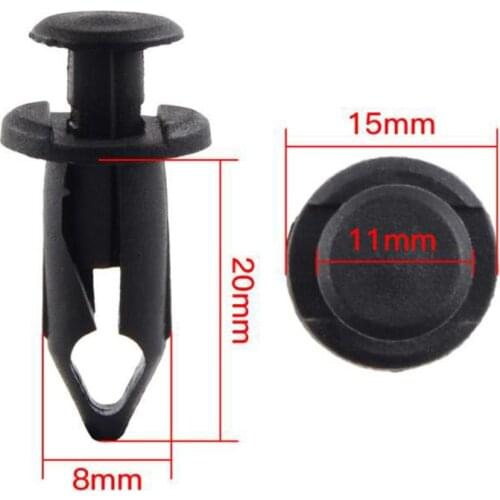 2021 New 50 pcs 8mm ABS Plastic Clip Body Hole Clips Bolts ATV Parts