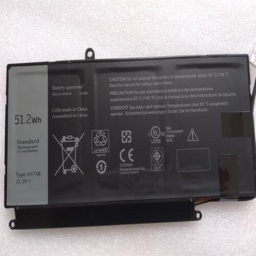 New VH748 For Dell Inspiron 14-5439 Vostro 5460 5470 5480 5560 6PHG8 Genuine Laptop Battery 11.4V 51.2Wh