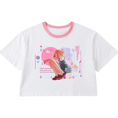 Harajuku Casual Punk Streetwear Frauen T Shirt clothes tshirt top punk clothing cotton Japan Anime Lose T-shirt vintage apparel