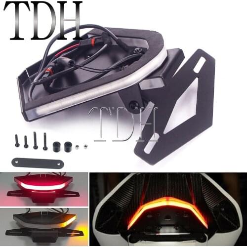 LED Brake Turn Signal Light Motorbike Tail Tidy Fender Eliminator kit License Plate Holder Bracket For BMW S1000RR S1000 RR 2020
