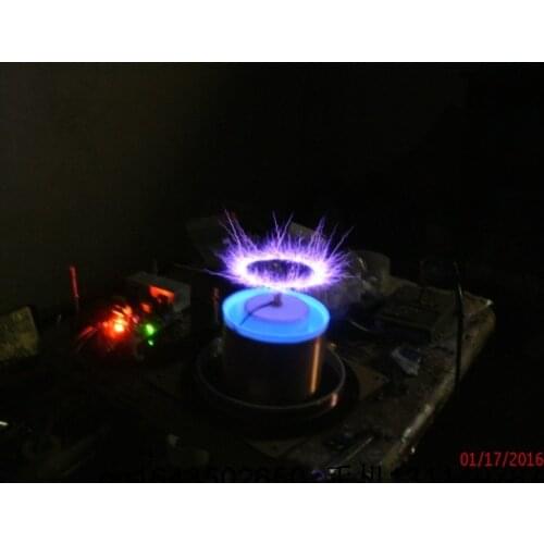 Solid state Tesla coil plasma horn 15cm high Power 200w voltage 220v