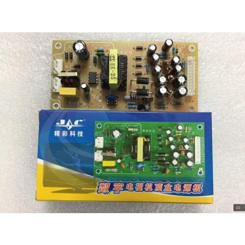 Universal power-supply board for set top box receiver of universal cable digital television 33v22v12v5v3.3v