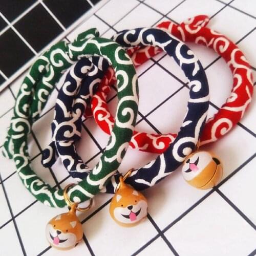Japanese Style Dog Collar Durable Soft Washable Decorative Neck Tie for Cat Dog Pet Puppy Dog Collars Pet Dog Accessories