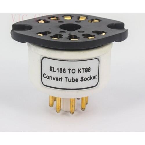 1Piece Telefunken EL156 TO KT88 Shuguang EL156 Convert Tube Socket DIY Audio Vacuum Tube Adapter Socket Converter Amplifier DIY