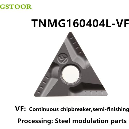 10PCS TNMG160404L VF TNMG160404R VF TNMG160408L VF TNMG160408R VF GP9135 Turning Tools Lathe Cutter Tool