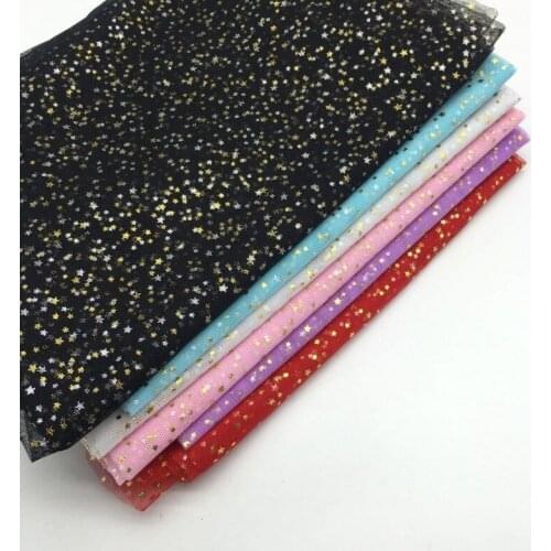 100*150CM Iridescent Stars Tulle Tablecloth Fabric Backdrops DIY for Baby Shower Wedding Mermaid Party Tablecover Decoratio