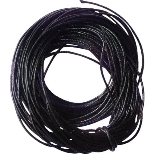 2 Pieces 10m Waxed Nylon Cord String Rope Jewelry Making Cords Findings For Jewelry Making DIY Craft 1mm Black Coffee