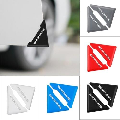 2 pcs Silicone Car Door Corner Cover Bumper Crash Scratch Protector Anti-Scratch Crash Protection for KIA Sportage