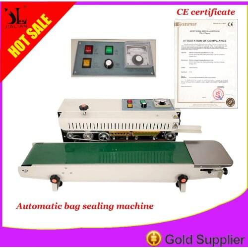 Automatic Film Impulse Sealer Semi Auto Sealing Machine Continuous Plastic Aluminum Bag Seal Heat Printing Date Free Shipping