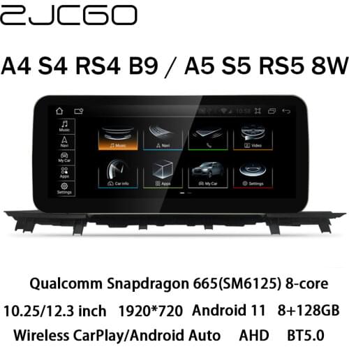 Car Multimedia Player Stereo GPS DVD Radio Navigation Android Screen MMI MIB 3G for Audi A4 S4 RS4 A5 S5 RS5 B9 8W 8W6 2016~2020