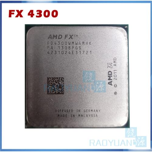 AMD FX Series FX4300 3.8GHz Quad-Core CPU Processor FX 4300 FD4300WMW4MHK 95W Socket AM3