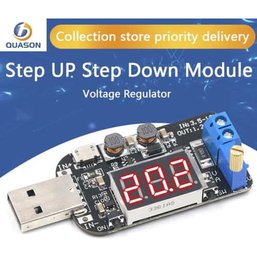 DC-DC CVCC 15W 5V to 1V 9V 12V 24V Adjustable Step UP step Down Power Supply Module Boost Buck Voltage regulator Converter