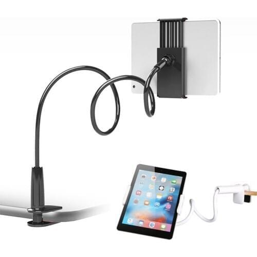 Phone Holder 360 Rotating Flexible Long Arm lazy Phone Holder Clamp Bed Tablet Car Selfie Mount Bracket for 4-10" Phone