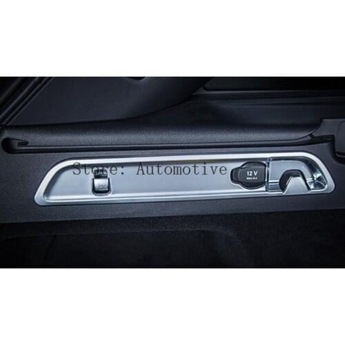 For Mercedes-Benz GLC X205 2015 2016 2017 Car Trunk Rear Luggage Boot Hook Button Decoration Sequins Cover Trim 2 Pcs / Set