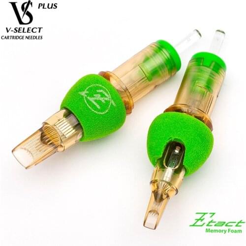 EZ V-Select Tattoo Cartridge Needles Plus Magnum Foam Covers for Cartridge Rotary Tattoo Machine Tattoo Grips 16 pcs/Box