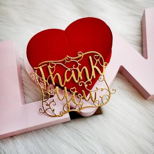 KLJUYP Thank You Metal Cutting Dies Scrapbook Paper Craft Decoration dies scrapbooking