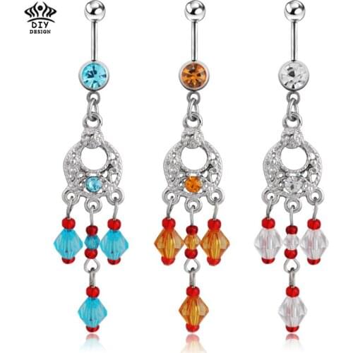 LS Wholesale 1PCS Dream Catcher Navel Ring Percing Nombril Belly Piercing Belly Rings Body Jewelry Piercings Belly Button Rings