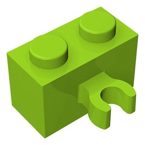 MOC Compatible Assembles Particles 30237b Brick Modified 1x2 Vertical Clip Building Blocks Part DIY Educational Tech Toys