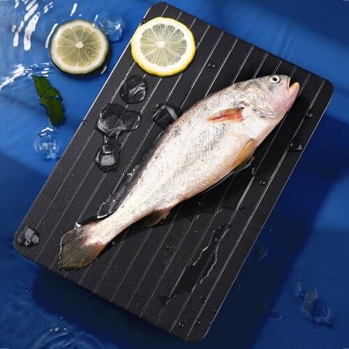 Kitchen Steak Seafood Quick Thawing Plate Defrost Aluminum Alloy Food Thawing Plate Pork Kitchen Accessories Gadgets