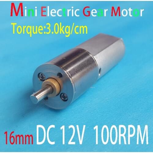 Small Gear Electric Toy Motors 12v DC 100RPM High Torque for Engine Appliance