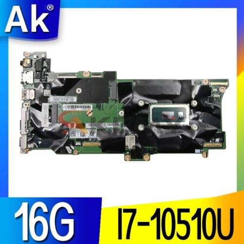 For Lenovo ThinkPad X1 Carbon 8th X1 Yoga 5th Laptop Motherboard FX490 NM-B861 FRU;5B20W21741 5B20Z25550 CPU;I7 10510U 16G