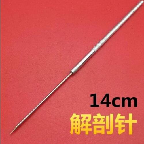 Medical 201 stainless steel Laboratory insect dissect tool 13.5cm biology lab tool educational instrument Apex Anatomic needle