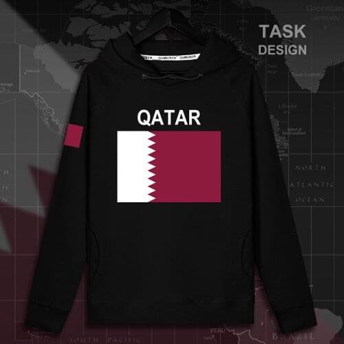 State of Qatar Qatari Dawlat QA men hoodie pullovers hoodies men sweatshirt streetwear clothing hip hop tracksuit nation flag 02