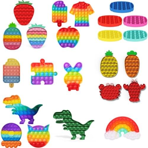 Desktop Push Bubble Toys Children Adult Stress Reliever Fidget Squeeze Gift Special Needs Fidget Funny Anti-stress Game