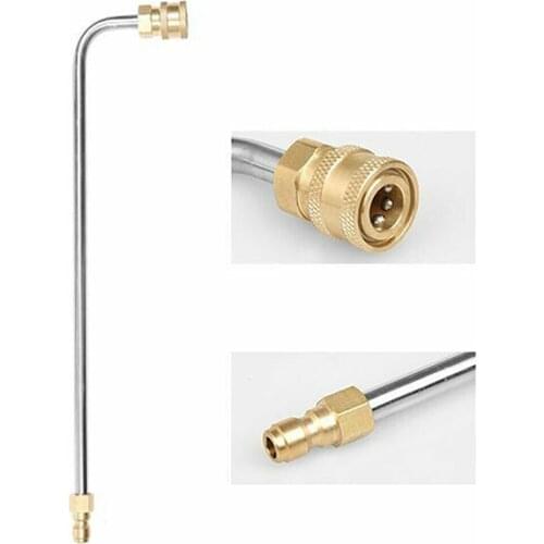 Newly High Pressure Washer Gutter Rod Curved Cleaner Nozzle Quick Connect for Lance/Wand 1/4in