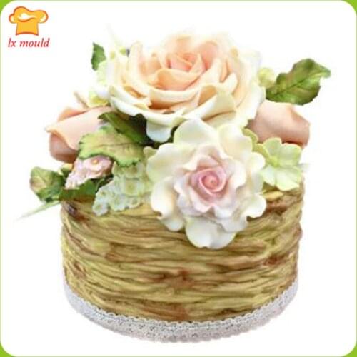 New Country House Wicker Sucrose Silicone Mould Dry Peis Fondue Cake Decorative Mold Cake Wai Tools