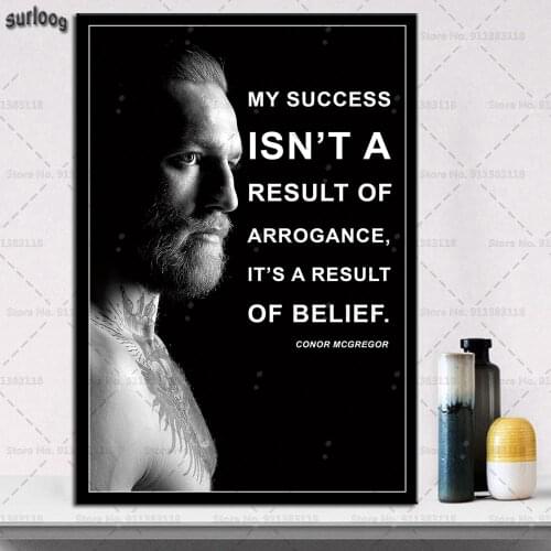 Posters and Prints Conor McGregor Champion Boxer Wall Art Pictures Poster Canvas Painting for Home Decoration