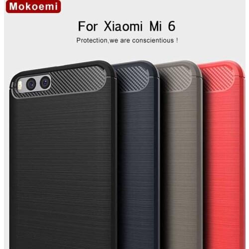 Suitable for Xiaomi Mi 6 mobile phone case,suitable for Xiaomi Mi 6 Mi6 mobile phone case Fashion shockproof soft silicone 5.15"