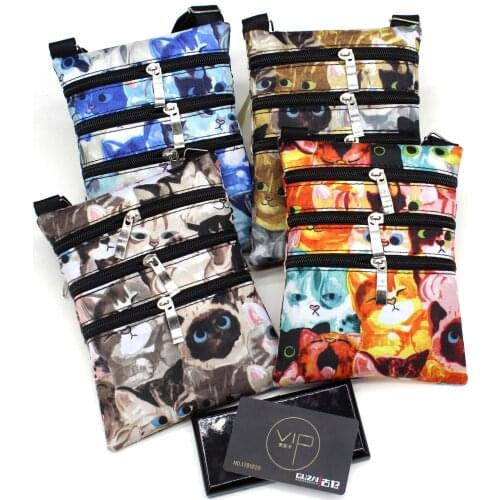 Vintage Printing Cloth Cat Casual Mini Messenger Bag Women Shoulder Bag Ladies Crossbody Bag Female Small satchels handbag purse