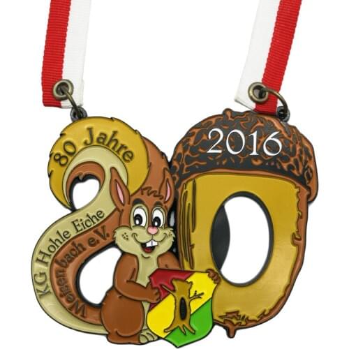 Factory direct small squirrel 3D medal new paint souvenir medal k2002036