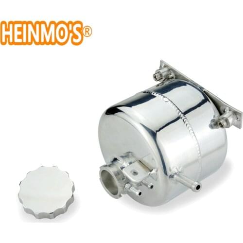 CNC Alloy Radiator Coolant Expansion Tank For 02-06 R53 MINI Cooper S and 05-08 R52 MINI Cooper S Convertible Billet Cap Silver