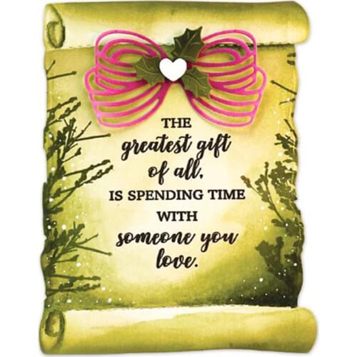 Christmas Book Letter Axis Metal Cutting Dies Silver Stencil For Scrapbooking Album Photo Paper Card Craft Fun New 2019