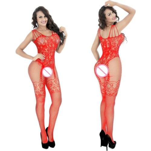 Sexy Fishnet Lingerie Porno Costumes Mujer Mesh Bodystocking Langerie Femenina Lenceria Transparent Hot Erotic Teddy Bodysuit