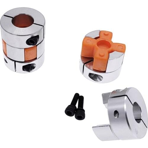 D25L30 6.35/8/9.5/10/12mm Plum Coupling stepper motor shaft coupler Flexible Jaw Spider Shaft Coupler
