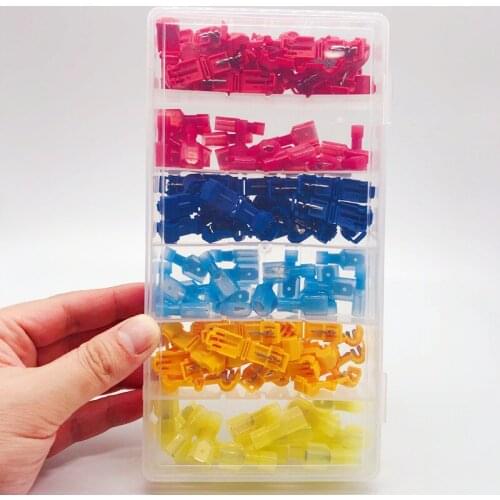 Wire Connectors Fully Insulated Disconnect Connectors Kit Wire Connection Clip Quick For Home Car can CSV