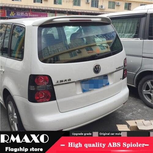 For VW Touran Spoiler 2008-2015 VW Touran ABT SPOILER High Quality Carbon Fiber Car Rear Wing Primer Color Rear Spoiler