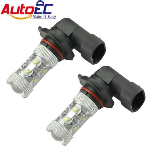 AutoEC 2x H10 50w 9140 9145 9005 9006 Super Bright Car Fog day time running Light DRL Bulb Lamp White 12v