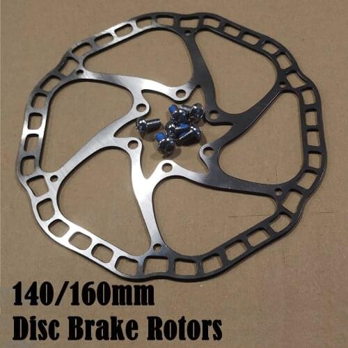 Ultra-light With bolts Bicycle Hydraulic Disc brake Rotors MTB bike Road Racing Bike Brake Disc Rotor 140mm / 160mm 44mm