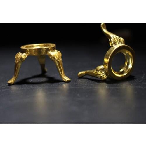 12PCS/LOT Vintage Glass Ball Pedestal Diamond Support Base Home Decoration