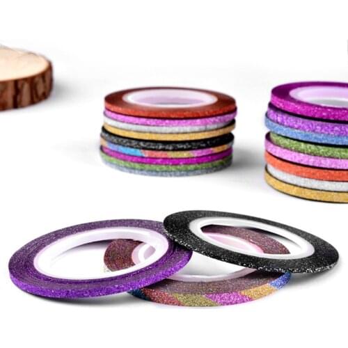 Nail Grind Gold And Silver Lines Gold Thread With Adhesive Tape Colored Drawing Line For Best Presents