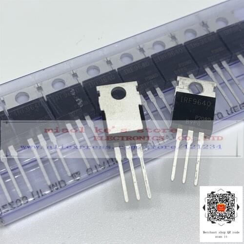 [10pcs]100%New original: IRF9640PBF IRF9640 IRF 9640 - MOSFET P-Channel 200V 11A TO-220AB/TO-220-3
