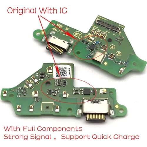 10Pcs Original Charger Board PCB Flex For Motorola Moto One Vision / One Action USB Port Connector Dock Charging Ribbon Cable