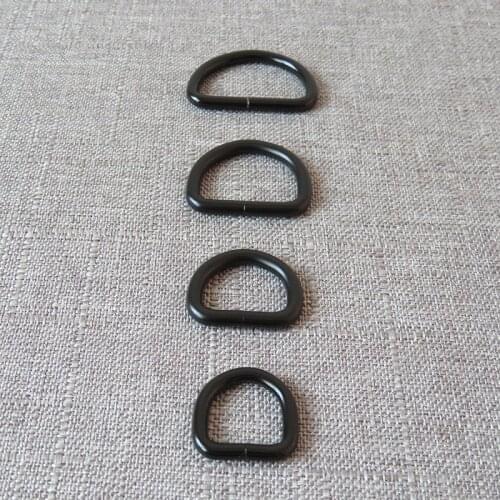 100 pcs 15mm 20mm 25mm 32mm Smooth metal belt buckle D O ring DIY bag handbag dog collar leash harness garment sewing accessory