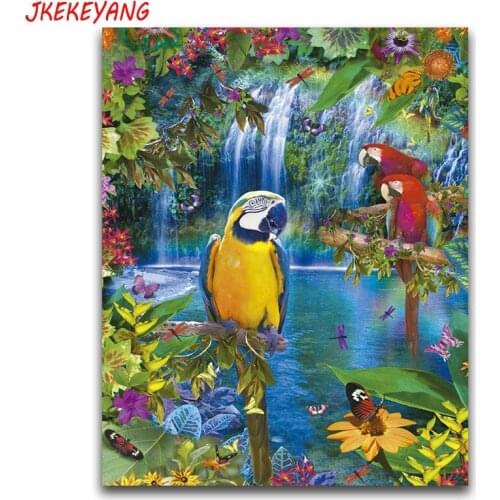5D DIY square/round Diamond painting parrot Cross Stitch Diamond Embroidery Pattern Rhinestone J1798