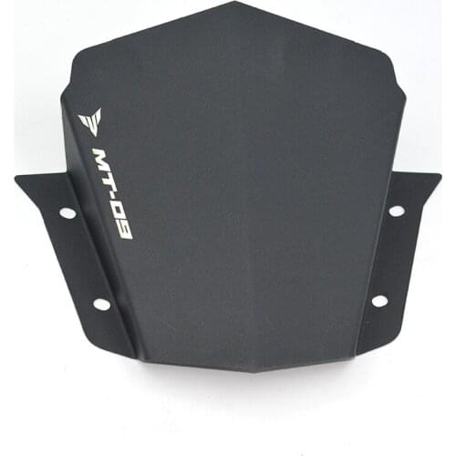 For Yamaha MT09 MT-09 2014 2015 2016 Aluminum Motorcycle Motorbike Windshield Windscreen Black