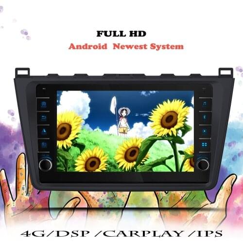 IPS Android 10 Auto Car Radio For Mazda 6 2007 2008 2009 2010 2011 2012 Multimedia Player Navigation GPS 2 din DVD Tape Recorder
